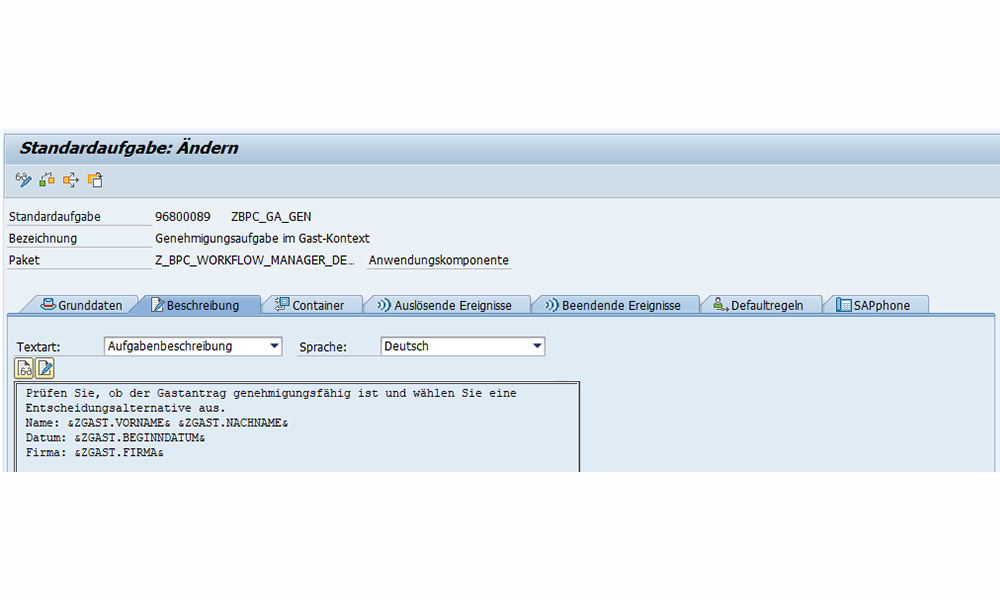 Aufgabenbeschreibung SAP My Inbox - Workflow App by bpc